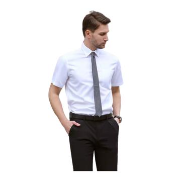 乔治白 白色短袖衬衫职业装，QZB2207白短袖 纯棉记忆免烫，165/84A-185/108A 定制 售卖规格：1件