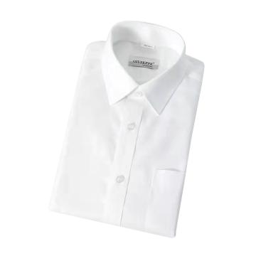 乔治白 白色长袖衬衫职业装，QZB2207白长袖 纯棉记忆免烫，165/84A-185/108A 定制 售卖规格：1件