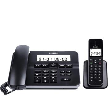 飞利浦（PHILIPS） 子母电话机，DCTG192W/93 黑色