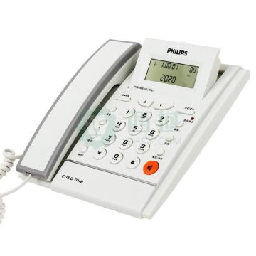 飞利浦 （PHILIPS）来电显示电话机，CORD0421W/93白色