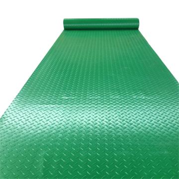 众聚德 绿色柳叶纹防滑绝缘胶垫，zjd-jdgl-012 12mm厚，1m宽，5m长，耐压35kv 售卖规格：1卷