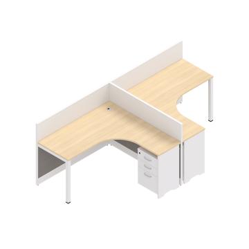 优企 T型隔断桌，优企Z1002 职员卡座双人屏风卡位 2人位 2800*1400*1050mm 售卖规格：1张