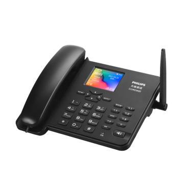 飞利浦/PHILIPS 插卡电话机，CORD-890-3G 黑色 移动联通3G固定插卡 录音电话机 售卖规格：1台