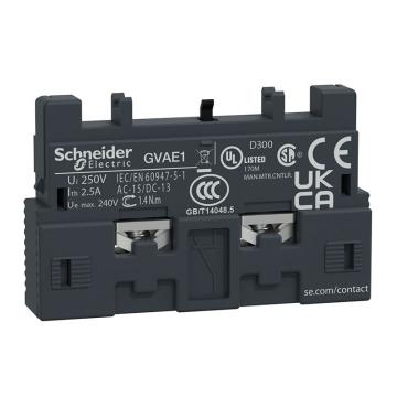 施耐德电气 电机保护断路器辅助触点（正装），GVAE1 售卖规格：1个