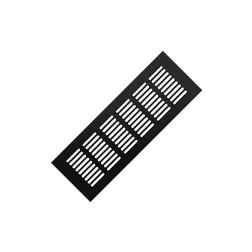 安赛瑞 铝合金透气网，531021，80x250mm，哑光黑 售卖规格：1个