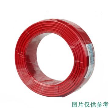 亨通光电 铜芯聚氯乙烯绝缘单芯软线，BVR-450/750V-1*4 红色 30卷起订 售卖规格：100米/卷