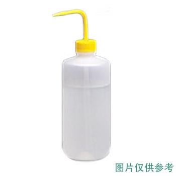 CNW 颜色标记的洗瓶，LDPE瓶体；PP螺旋盖/杆和吸管，500mL容量，黄色，SGEQ-4330502-1 售卖规格：1个