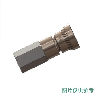 谦华智科 QC8不锈钢仪表用精密液压油管快速快换快插接头，QC8-PF-NPT04，PF公头，内丝螺纹NPT1/2 售卖规格：1个