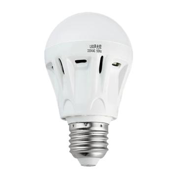 龙代 LED声光控灯泡，QPSG-01-7W 70×120mm，白光，E27螺口安装 售卖规格：1个