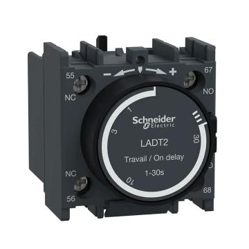 施耐德电气 TeSys D接触器延时辅助触点模块，LADT2 通电延时 1~30 售卖规格：1个