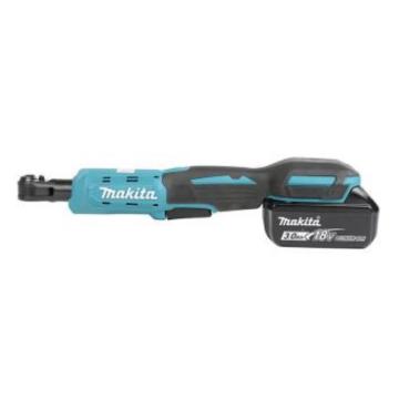 牧田/makita 充电式棘轮扳手，DWR180RF1J DZ ，1/4寸+3/8寸，47.5Nm 适用M5-M12,18V/3.0Ah，一电一充 售卖规格：1把