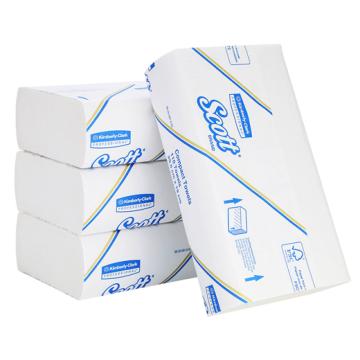 金佰利 SCOTT适高单层紧凑型擦手纸，58550 110张/包 售卖规格：16包/箱