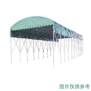 京路发 推拉棚（定制产品），JLF-TLP，60×1.7mm镀锌钢管 涤纶丝PVC涂层布，绿色，不带围布，每平方米价 售卖规格：1顶