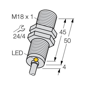 图尔克/TURCK 接近开关，BI8-M18-AN6X 售卖规格：1个