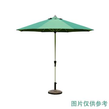 京路发 遮阳中柱伞（手摇伞），JLF-SYS直径2.7米墨绿色 金属铁骨架，涤纶防水布，大理石座 售卖规格：1把