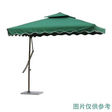 京路发 岗亭遮阳扳手伞，JLF-BSS直径2.5米墨绿色 铁管烤漆，涤纶布，注水底座 售卖规格：1把