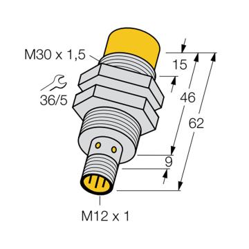 图尔克/TURCK 电感式测距传感器，NI15-M30E-LIU-H1141 售卖规格：1个