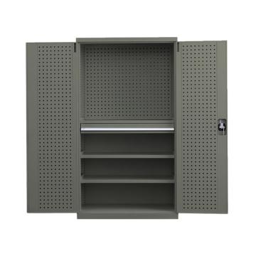 盛悦欣美 重型置物柜，工业灰色,1000×500×1800mm 有挂板内一抽四层 售卖规格：1个
