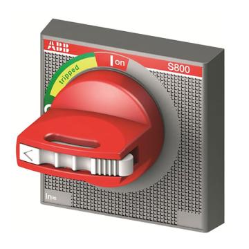 ABB S800PV-S系列光伏专用微型断路器附件，S800-RHE-EM 红色紧急旋转手柄 (门上安装)，10070659 售卖规格：1个