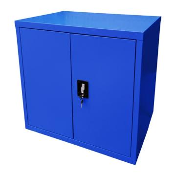Raxwell 蓝色双开门矮柜(二层板)，RHST0038 尺寸(长×宽×高mm):900×500×1000 售卖规格：1套