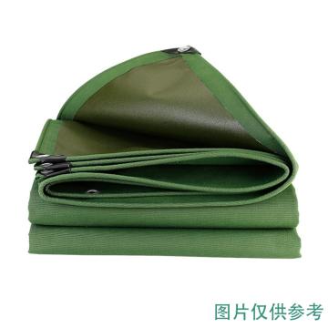 京路发 帆布，JLF-F-CP，克重：490g/m²，厚约1.1mm军绿色 包边穿绳打孔，长*宽：12*8m 售卖规格：1块