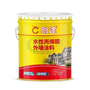 创途/CHUANGTU N707丙烯酸外墙涂料，国标PB06淡酞蓝，20kg/桶 售卖规格：20公斤/桶