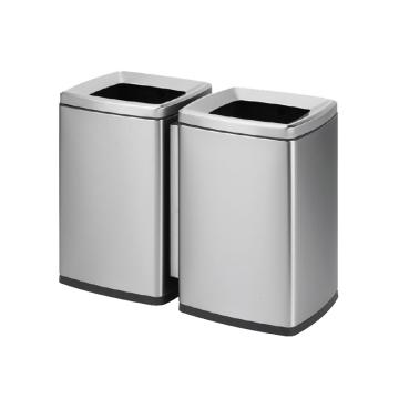月桐 不锈钢方形分类垃圾桶，YFT-02A 售卖规格：1个