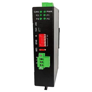 三格电子 CAN通信环网式 CAN FD 转光纤转换器，SG-CANFDFiber-120（D)