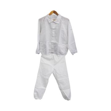 功成狮 防静电分体服（仅含上衣+裤子），GW8014 0.5条纹，白色，XXXXL码 售卖规格：1套