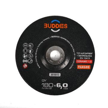 巴蒂士/Buddies 陶瓷刚玉打磨片，202023 180*6*22.23 售卖规格：60片/箱