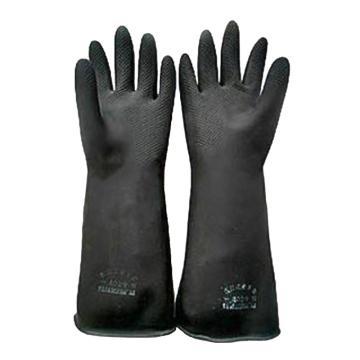 安健 乳胶手套，40CM黑加厚 售卖规格：1副