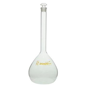 柴田科学/SIBATA 容量瓶，1-8654-31-57 2000ml，A级，白色，附中文校准证书 售卖规格：1个