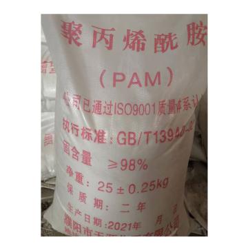 天源化工 聚丙烯酰胺，聚丙烯酰胺，固含量≥98%，25kg/袋，1吨 售卖规格：1吨