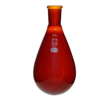 柴田科学/SIBATA 通用磨口茄型烧瓶(茶褐色)，29/42，500ml，3-5922-07 售卖规格：1个