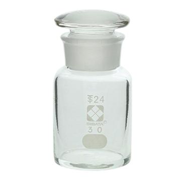 柴田科学/SIBATA 磨口具塞广口试剂瓶白色30ml，4-5031-01 售卖规格：1个