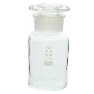 柴田科学/SIBATA 磨口具塞广口试剂瓶白色120ml，4-5031-03 售卖规格：1个