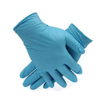 爱马斯 一次性经济型蓝色手套，APFGWC44100 M 无粉麻面