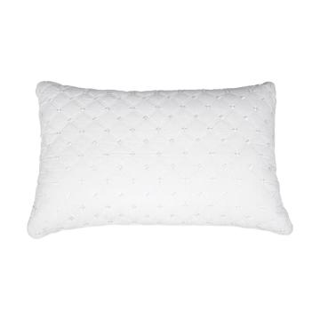 水星家纺 枕芯，舒眠枕（适中款/单边）一对装 全棉单人 74×48cm 售卖规格：2只/对