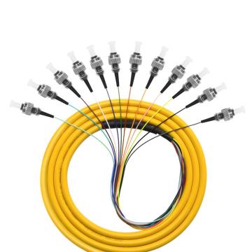 博扬 光纤跳线，BY-FC12-5M 5米12芯FC束状尾纤 低烟无卤外被 售卖规格：1根
