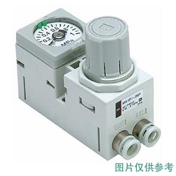 SMC 小型集装式减压阀，ARM10F1-06GPC 单体式,正面手轮型 售卖规格：1个