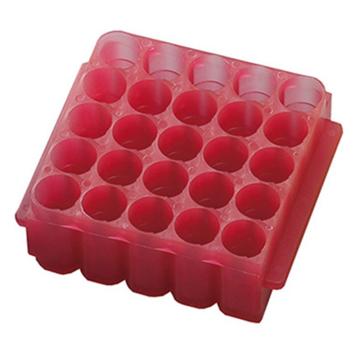 亚速旺/Asone 微量管架 S500-25R 红色 1盒(10个)，1-329-02 售卖规格：1盒