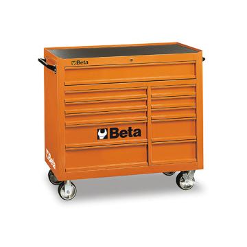 百塔/Beta C38 O-11抽屉大型工具车，38000001 橙色 售卖规格：1台
