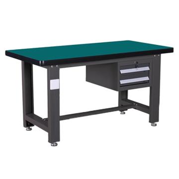 锴源 重型工作台，复合桌面，工业灰，吊二抽，尺寸（mm）:1800×750×800 不含安装 售卖规格：1台