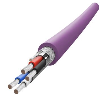 兆龙 工业PUR屏蔽拖链总线，ZL5103011 紫色，100米 DeviceNet FD 2x24WAG+2x22AWG 紫色，100米 售卖规格：100米/根