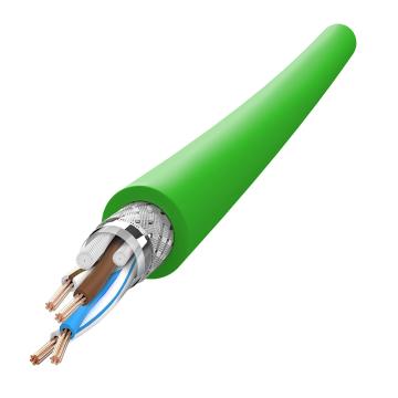 兆龙 工业PVC屏蔽百兆网线，ZL5208044 绿色，100米 EtherCAT SF/UTP 2x2x24AWG/7 绿色 售卖规格：100米/根