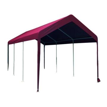 安赛瑞 户外遮阳防雨棚，带顶棚无围布酒红，宽5米x长5米，460076 售卖规格：1顶