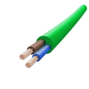 兆龙 工业PVC拖链电缆，ZL5411300 绿色，50米 411 2x0.3mm² 绿色，50米 售卖规格：50米/根