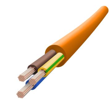 兆龙 工业PVC拖链电缆，ZL5411314 橙色，100米 411 3G×1.0mm² 橙色，100米 售卖规格：100米/根