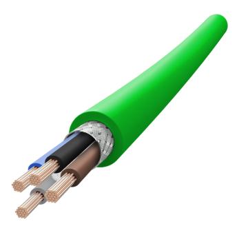 兆龙 兆龙工业PVC屏蔽拖链电缆，ZL5416021 绿色，50米 416 CY 4x0.5mm² 绿色，50米 售卖规格：50米/根