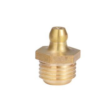 尼威克 铜制塔形直通式黄油嘴，G3/8-19-180，直通式180°，黄铜 售卖规格：1个